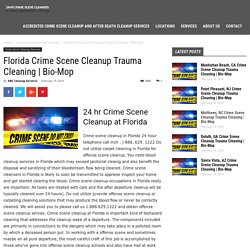 Florida Crime Scene Cleanup