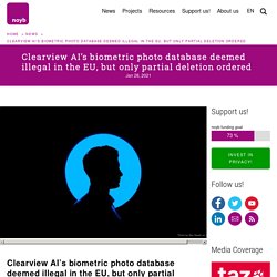 Clearview AI’s biometric photo database deemed illegal in the EU