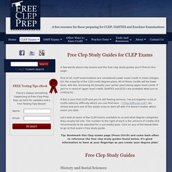 Clep Exams - Free CLEP Study Guides at Free-Clep-Prep.com