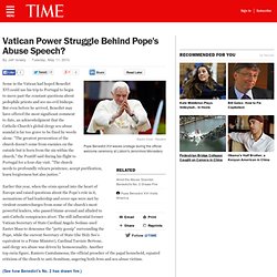 Pope on Clergy Sex Abuse: a 'Sin Within the Church'