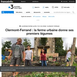 FRANCE 3 05/07/18 Clermont-Ferrand : la ferme urbaine donne ses premiers légumes