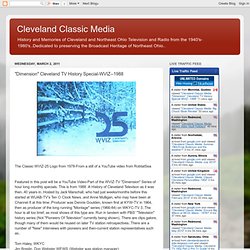 "Dimension" Cleveland TV History Special-WVIZ