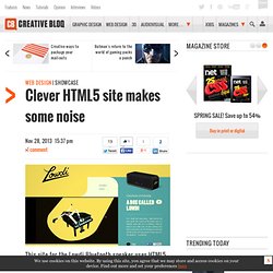 Clever HTML5 site makes some noise