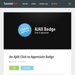 An AJAX Click to Appreciate Badge
