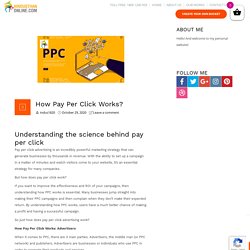 How Pay Per Click Works? - Hindusthan Online