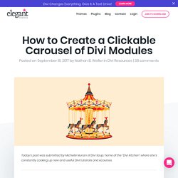 How to Create a Clickable Carousel of Divi Modules