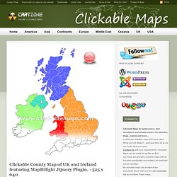 Clickable County Map of UK and Ireland