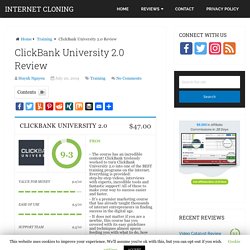 ClickBank University 2.0 Review - Don't Buy Before You Read This Review