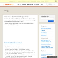 ClickTAG swf embed code generator