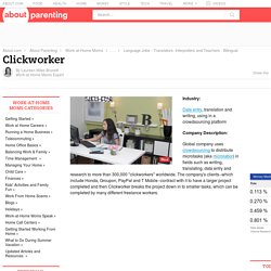 Clickworker - Data Entry and Writing Jobs at Home