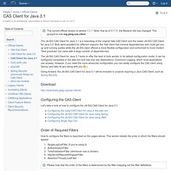 CAS Client for Java 3.1