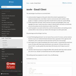 mu4e - Email Client — Emacs latest documentation