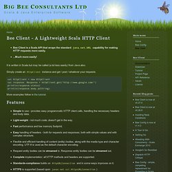 Bee Client - A Lightweight Scala HTTP Client