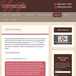 Client Reviews - Avery Associates