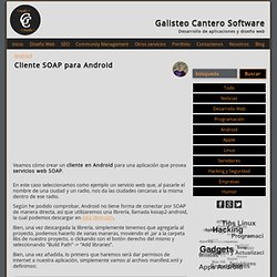 Cliente SOAP para Android