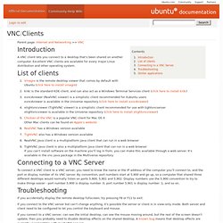 VNC/Clients