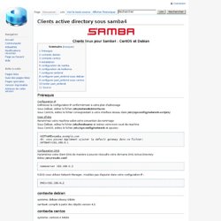 Clients active directory sous samba4 - ordiwiki