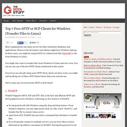 Top 7 Free SFTP or SCP Clients for Windows (Transfer Files to Linux)