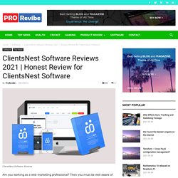 Honest Review for ClientsNest Software