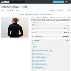 Veste clignotants pour cycliste - Wikifab
