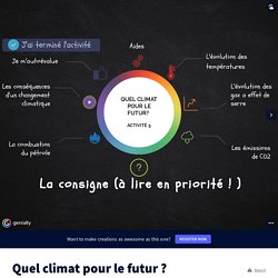 Quel climat pour le futur ? by SVT collège on Genial.ly