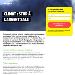 Climat : stop à l’argent sale – attestation