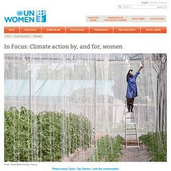 In Focus: Climate action by, and for, women