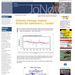 Climate change makes Antarctic summers… cooler