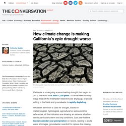 How climate change is making California's epic drought worse