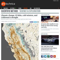 Climate change, El Niño, cold winters, and California’s drought