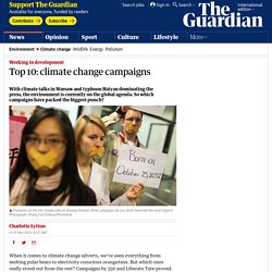 Top 10: climate change campaigns