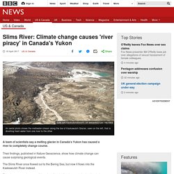 Slims River: Climate change causes 'river piracy' in Canada's Yukon