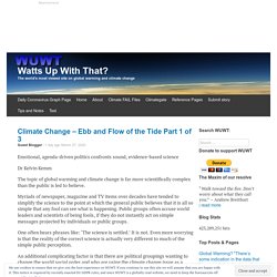 Climate Change – Ebb and Flow of the Tide Part 1 of 3
