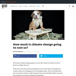 How much is climate change going to cost us?