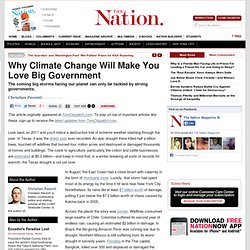Why Climate Change Will Make You Love Big Government