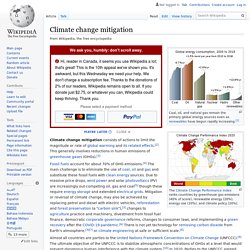 Climate change mitigation