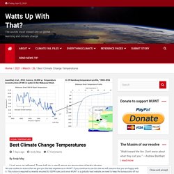 Best Climate Change Temperatures – Watts Up With That?