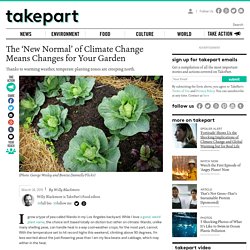 The ‘New Normal’ of Climate Change Means Changes for Your Garden