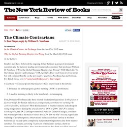 The Climate Contrarians by S. Fred Singer