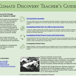 Climate Discovery Teacher's Guide
