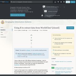 climate - Using R to extract data from WorldClim?