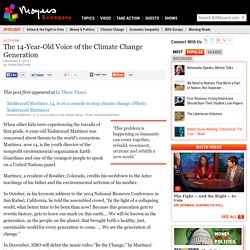 The 14-Year-Old Voice of the Climate Change Generation