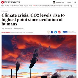 Climate crisis: CO2 levels rise to highest point since evolution of humans