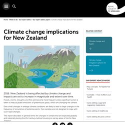 Climate change implications for New Zealand