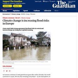 Climate change is increasing flood risks in Europe