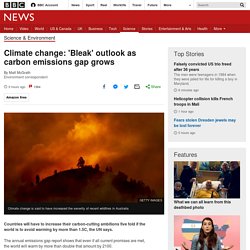 Climate change: 'Bleak' outlook as carbon emissions gap grows