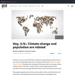 Hey, U.N.: Climate change and population are related