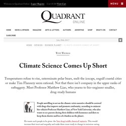 Climate Science Comes Up Short — Quadrant Online