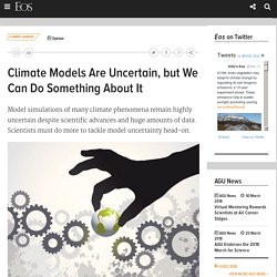 Climate Models Are Uncertain, but We Can Do Something About It
