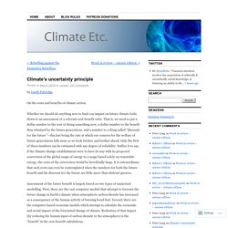 Climate’s uncertainty principle